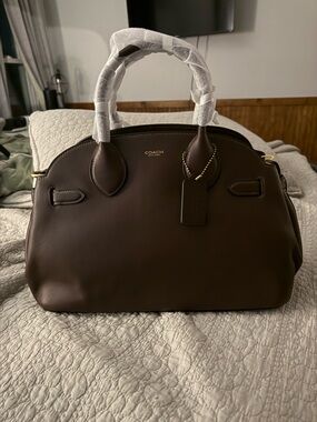 COACH Empire 35 Maple Leather Satchel